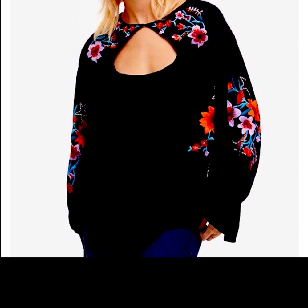 Free People Lita Floral top